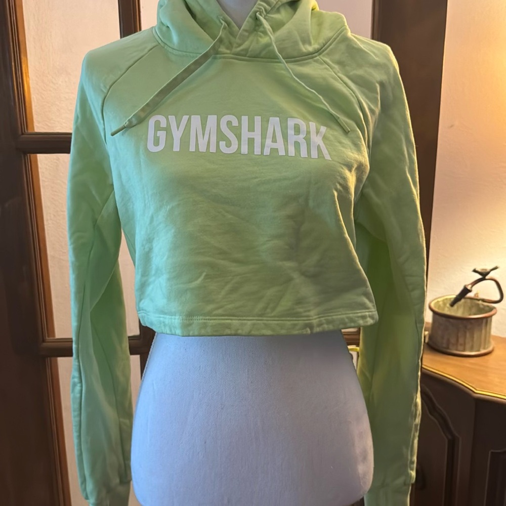 Gymshark Women's Green Hoodie Top